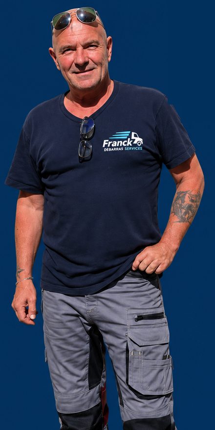 Franck, fondateur de Franck Débarras Services à Clamart